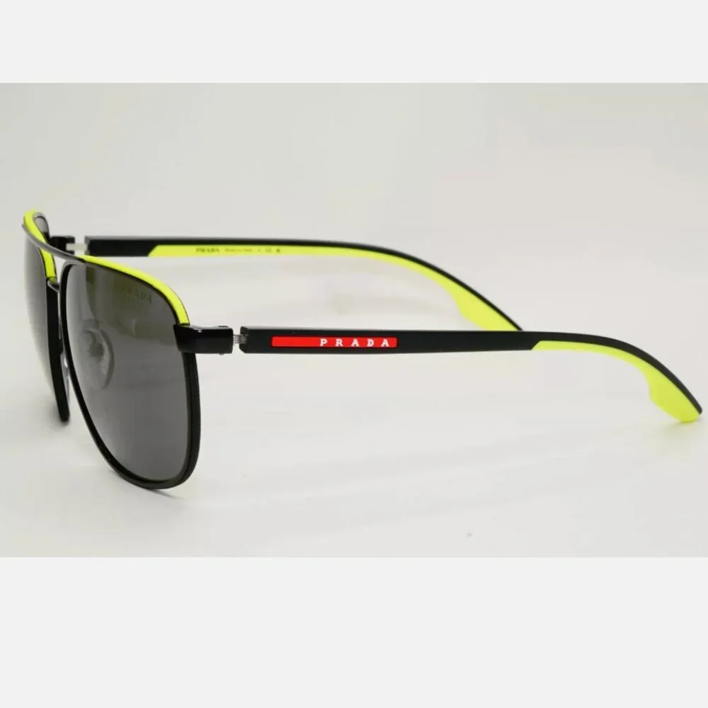 NEW Prada Black Pilot Matte Sunglasses